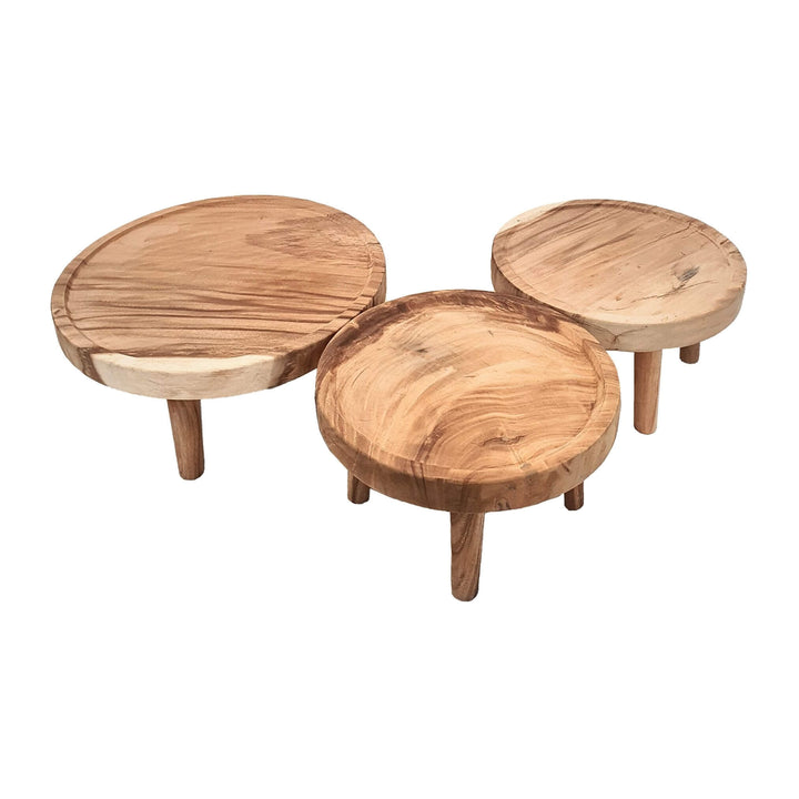 Set of three Asterope suar coffee tables in S, M, L sizes