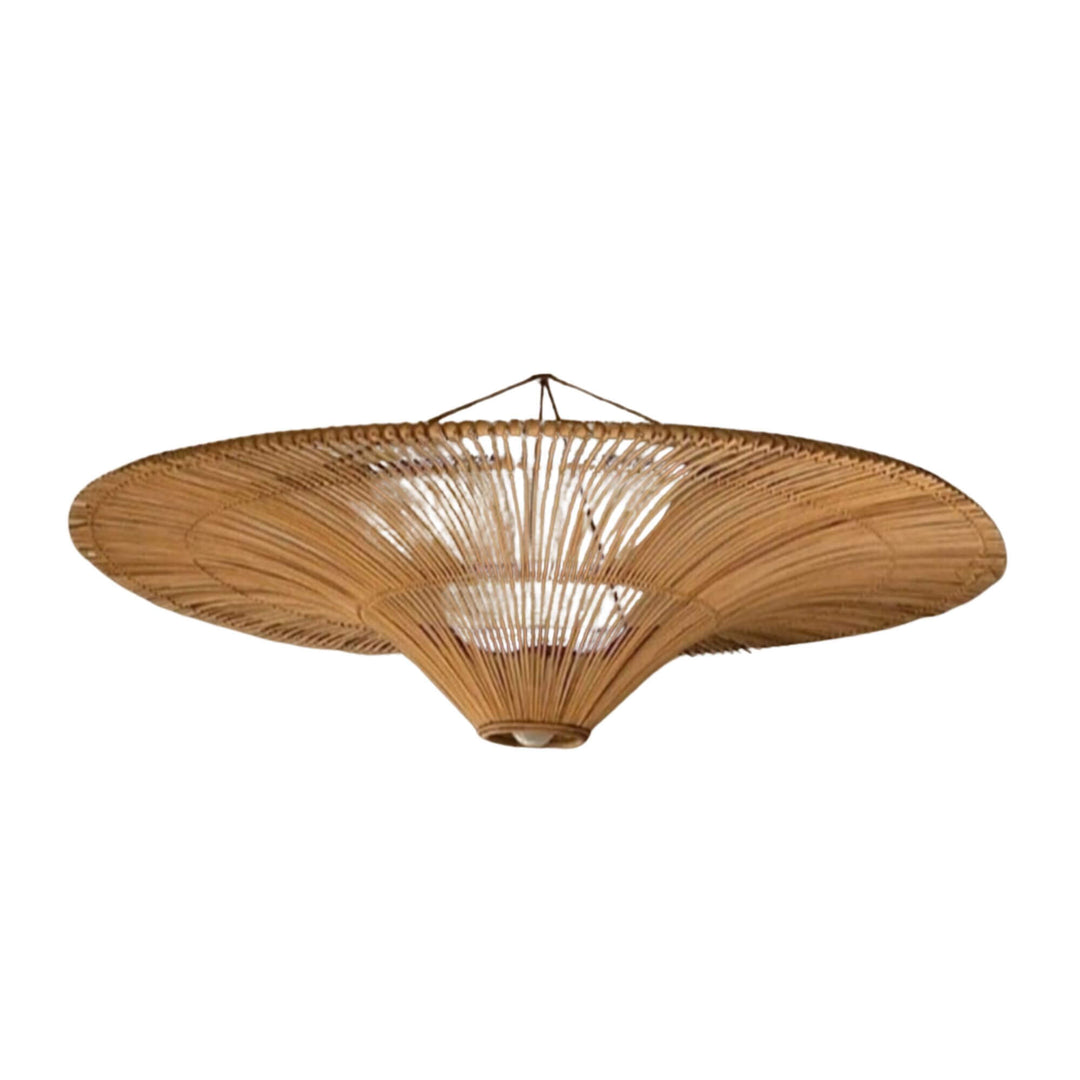 Woven Astra Ceiling Lamp on a white background