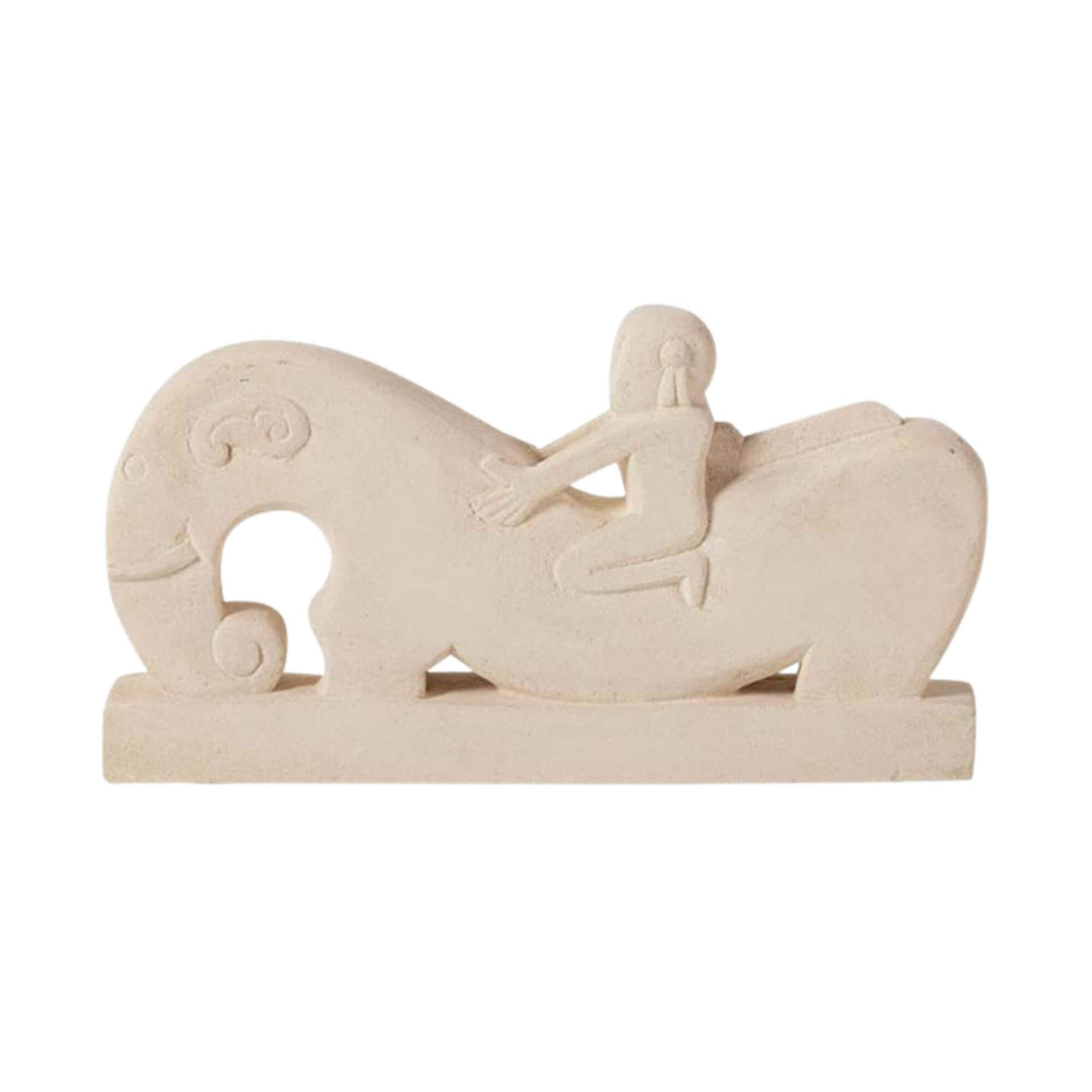 Side detail of sculpture carving