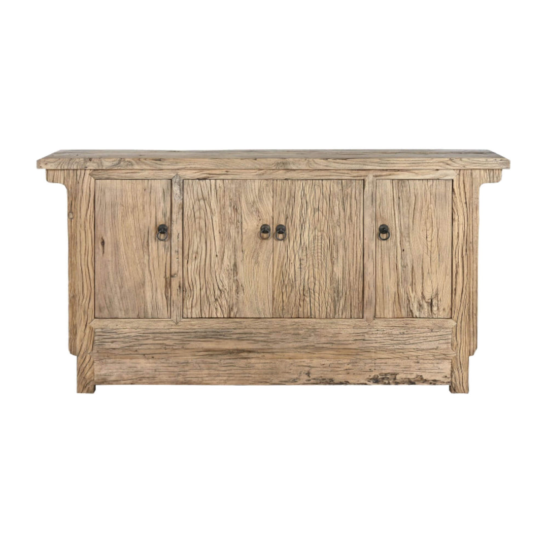 Balandra Buffet made from natural elm wood with double-door storage.
