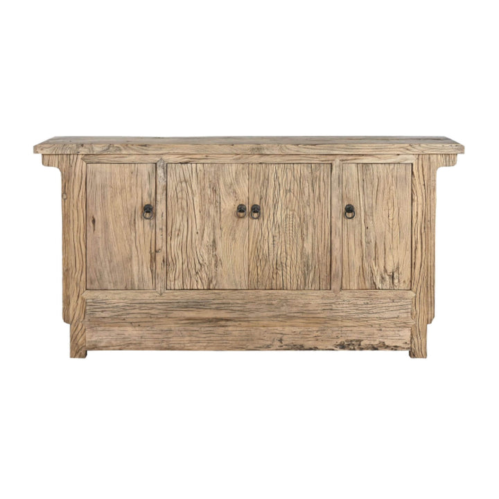 Balandra Buffet made from natural elm wood with double-door storage.