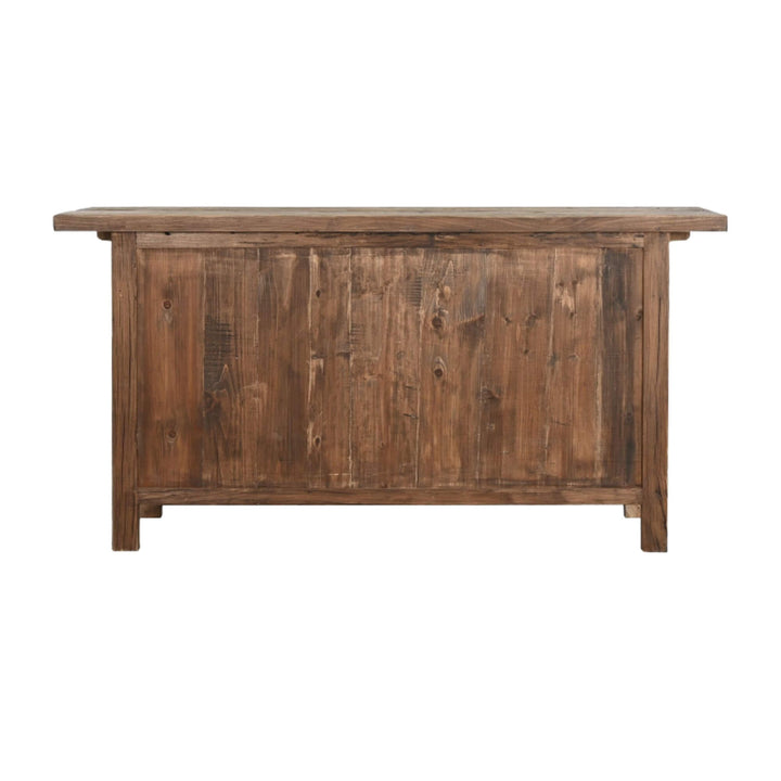 Back view of the Balandra Buffet showing structure and shelving.