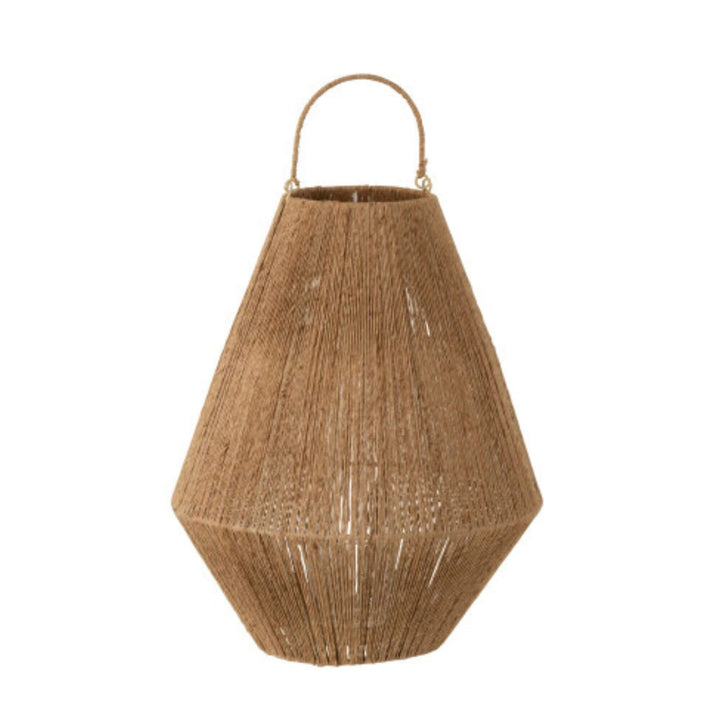 Banana leaf lantern made of jute in natural color