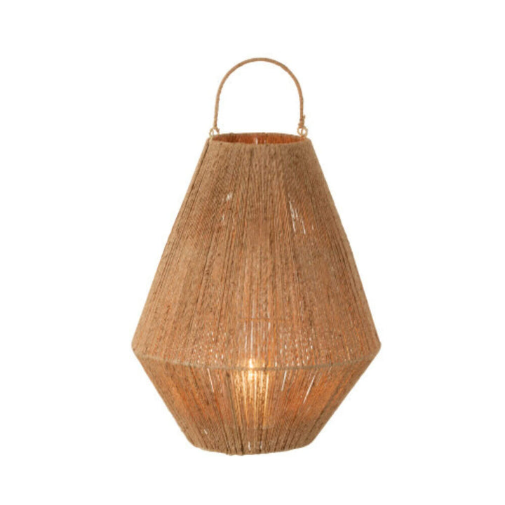 Handwoven banana leaf lantern with handle