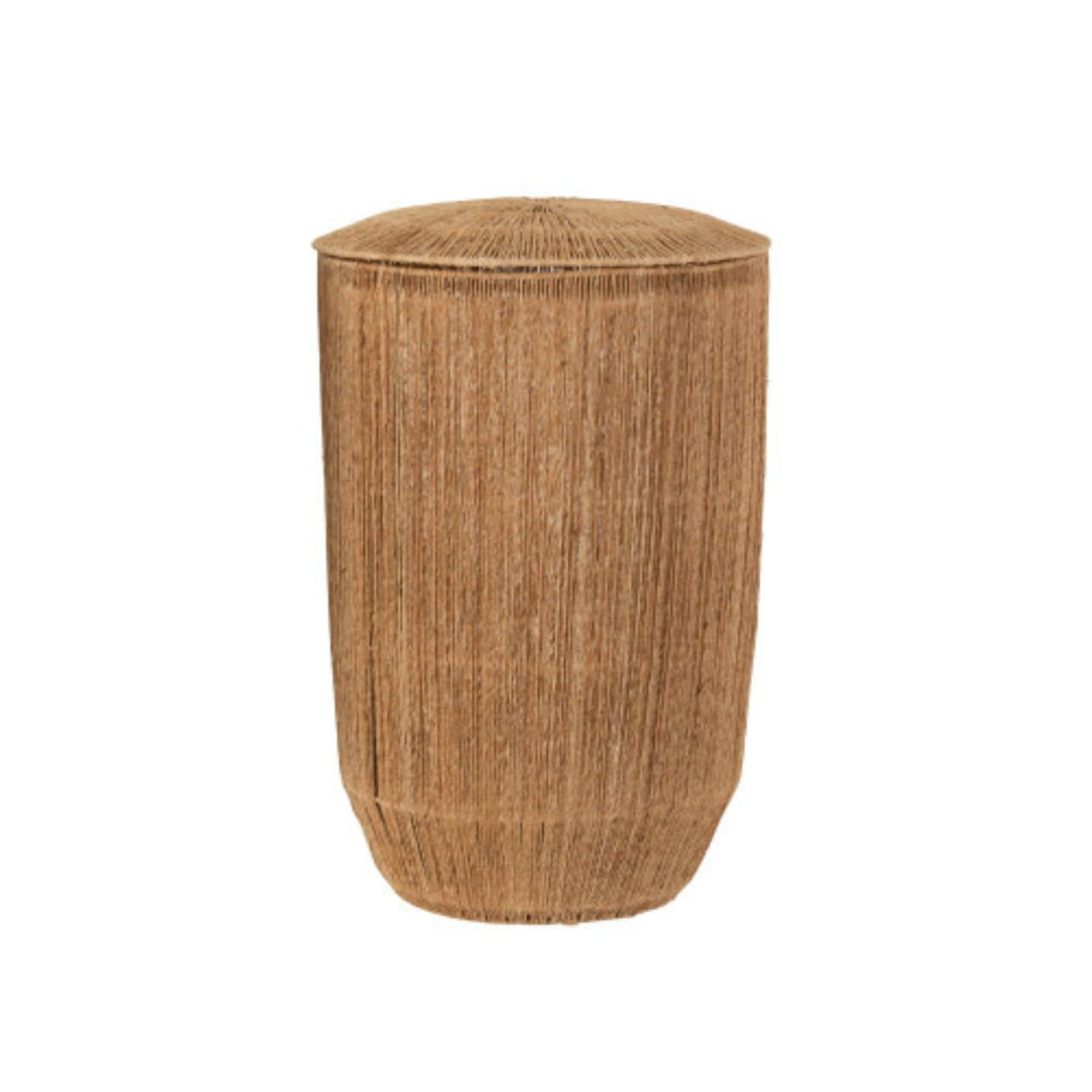 Small Banana Leaf Vase in natural fiber weave