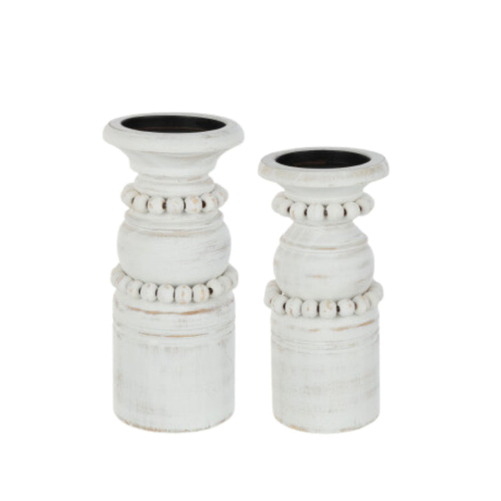 BAREIN WHITE CANDLE HOLDER