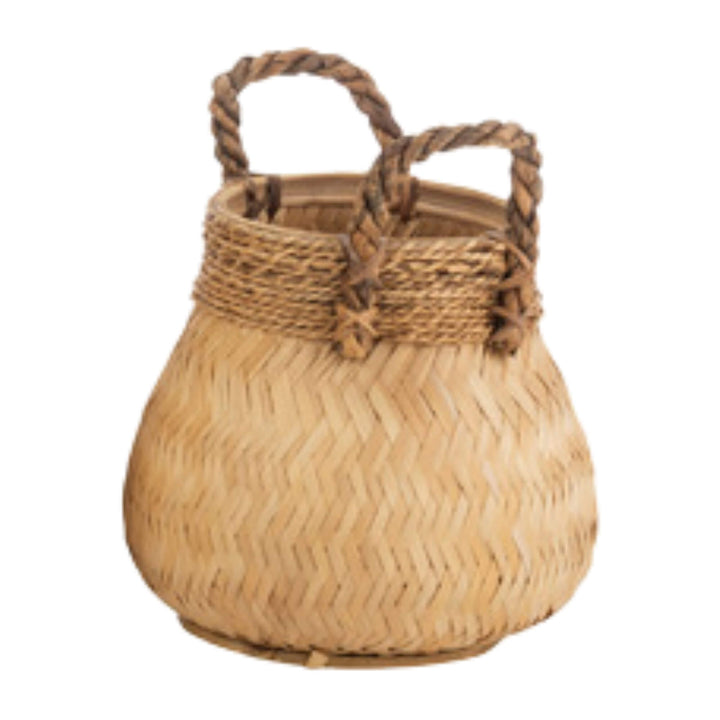 Small Bly basket with sturdy woven handles