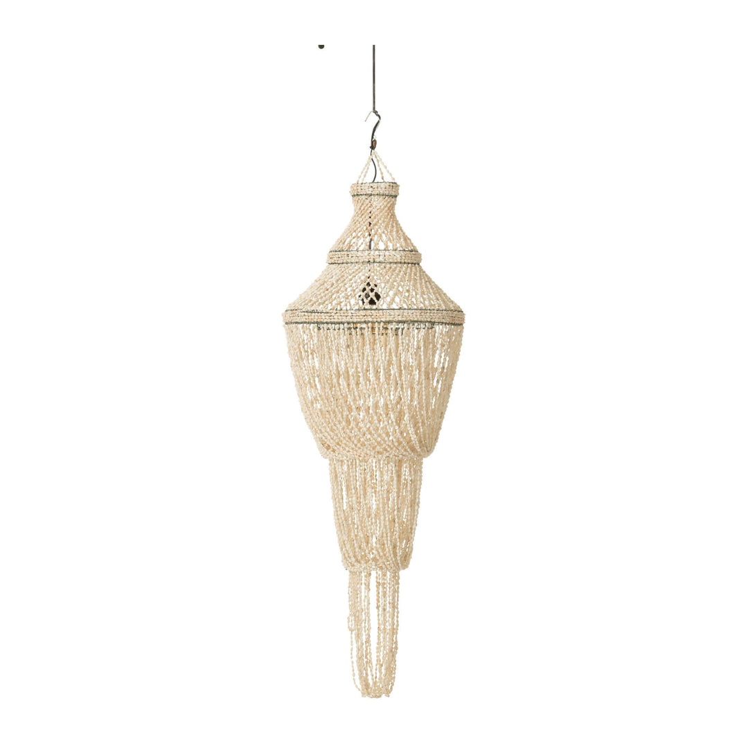 Botuto round ceiling lamp hanging against a white background
