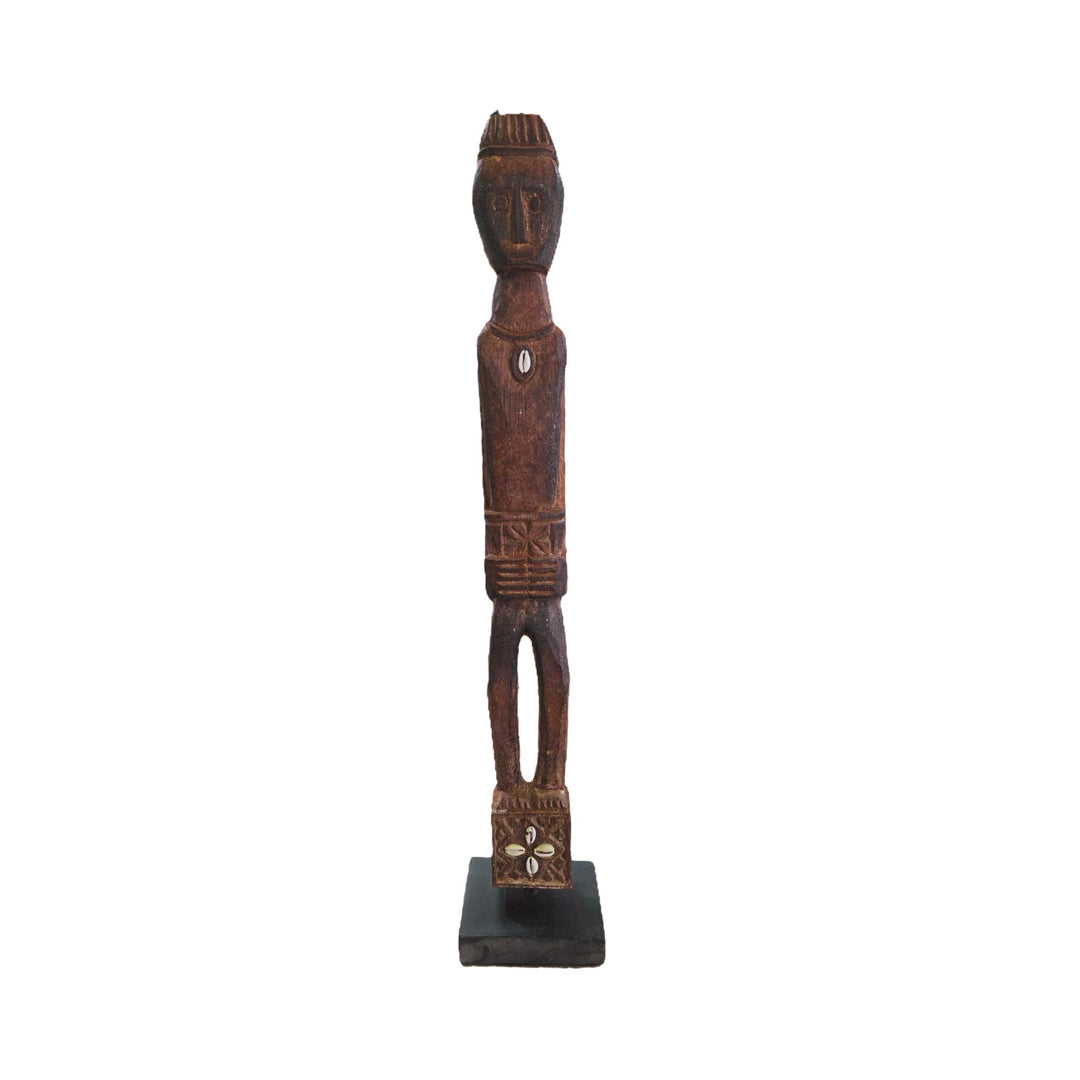 front view of brecitos wood sculpture