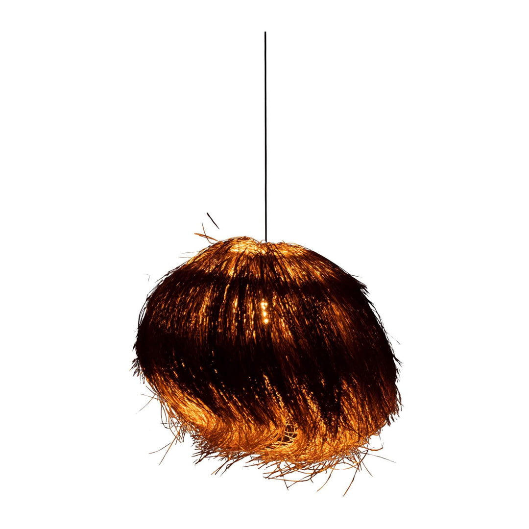 Breezy ceiling lamp with a textured design on a white background