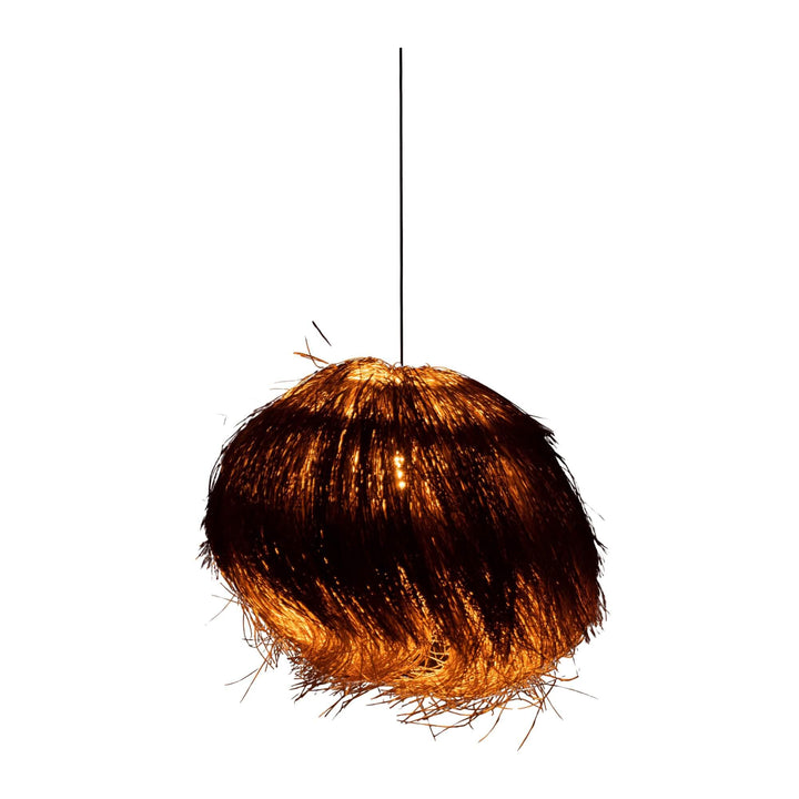 Breezy ceiling lamp with a textured design on a white background