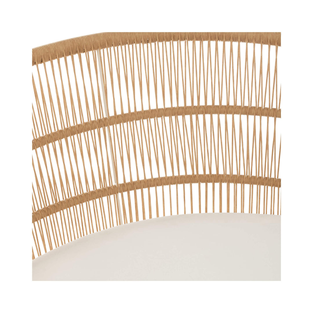 Close-up of Brisa chair rattan weave detailing.