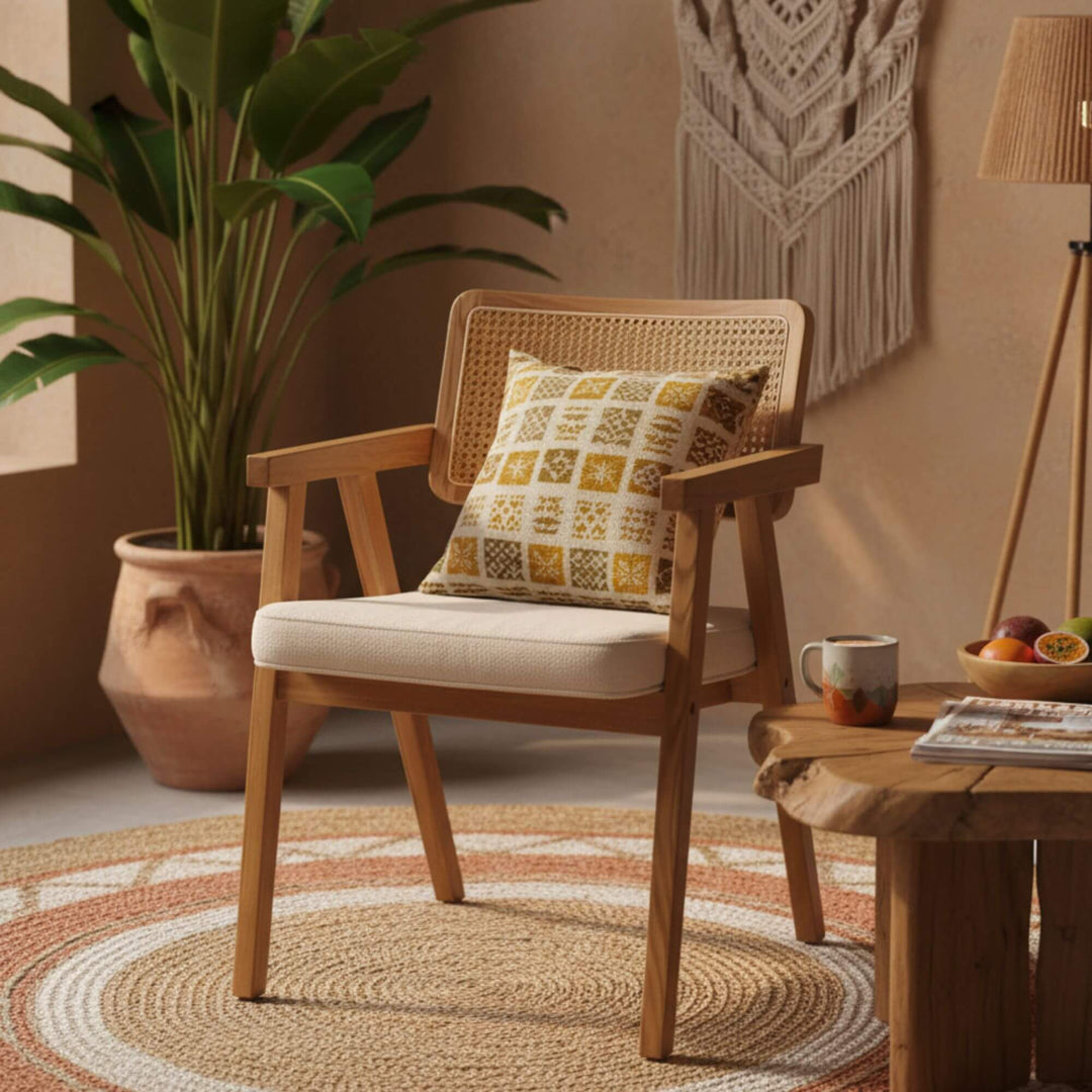 Cozy living room featuring Burano dining chair