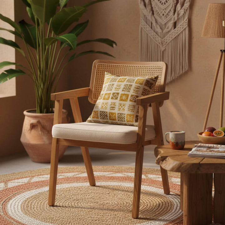 Cozy living room featuring Burano dining chair