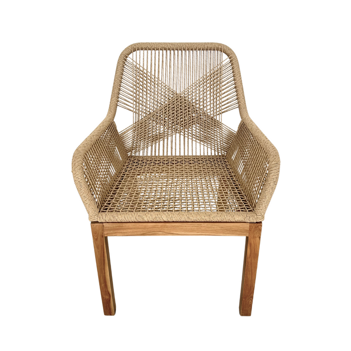 Biyadhoo Dining Chair, straight front view on white background