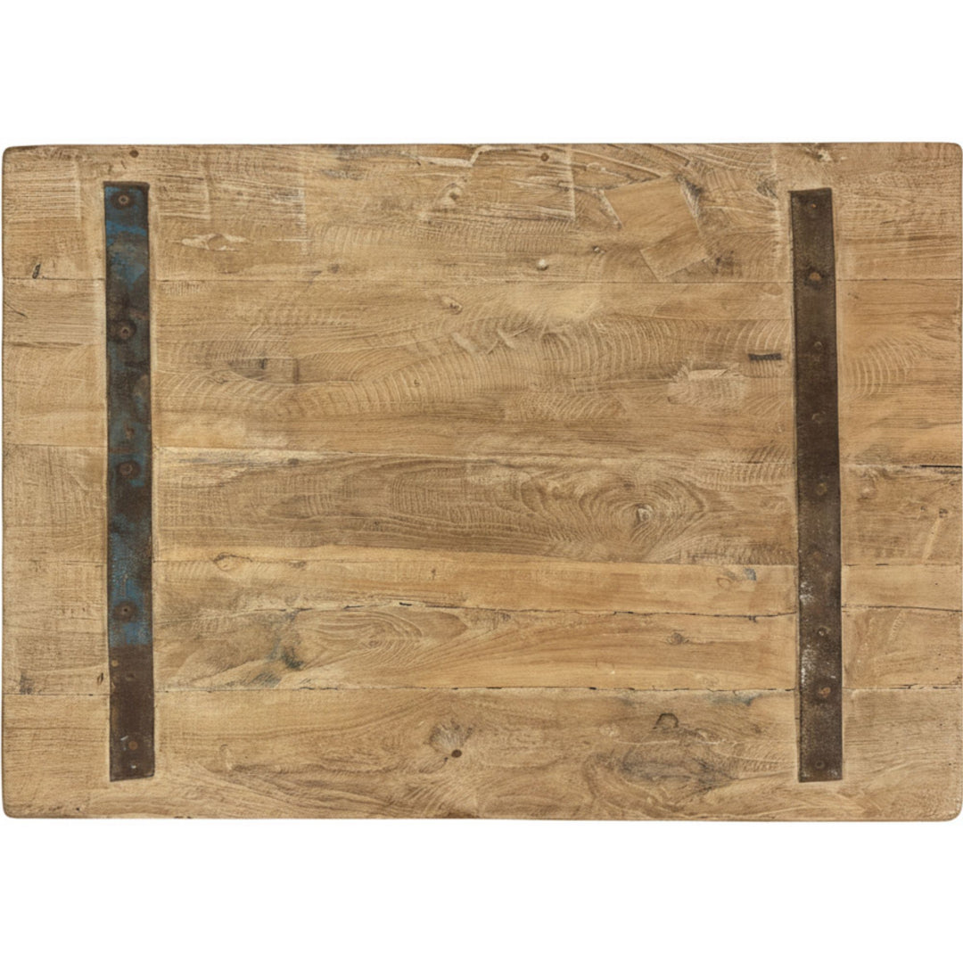 Top-down detail of the Camtha Buffet surface with visible natural grain.