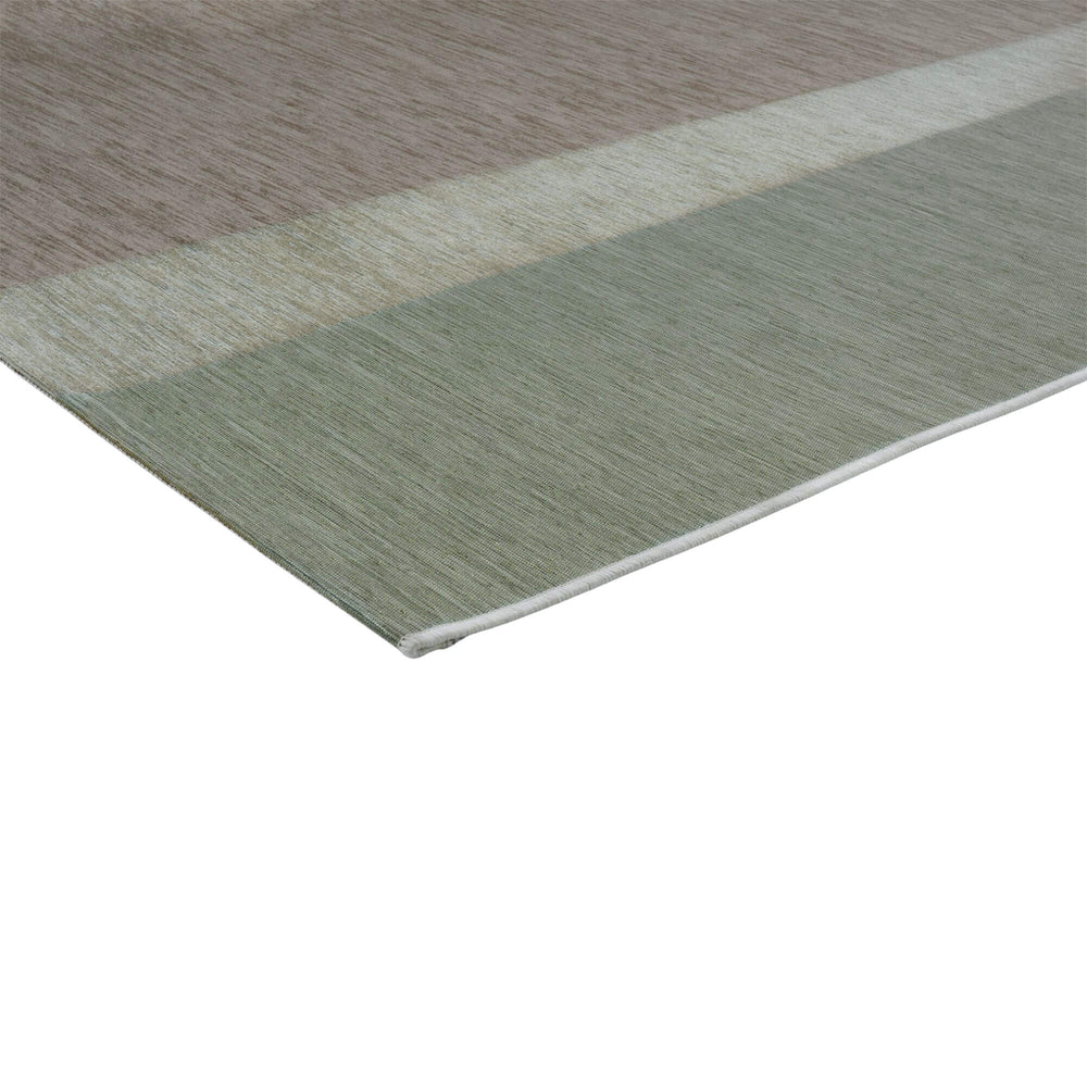 Close-up of the Capri rug showing chenille texture and layered colors.