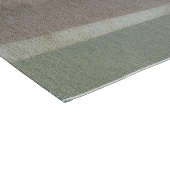 Close-up of the Capri rug showing chenille texture and layered colors.