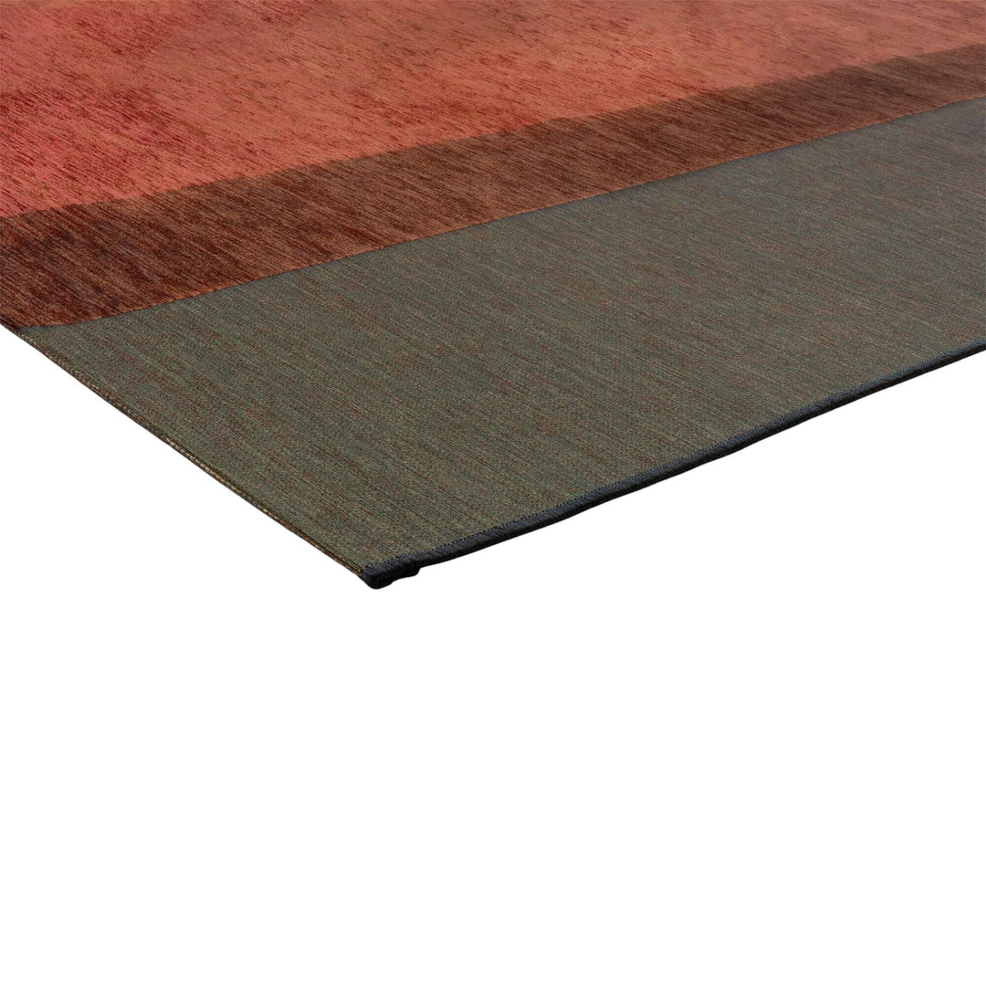 Orange-accent Capri rug showing modern gradient design.