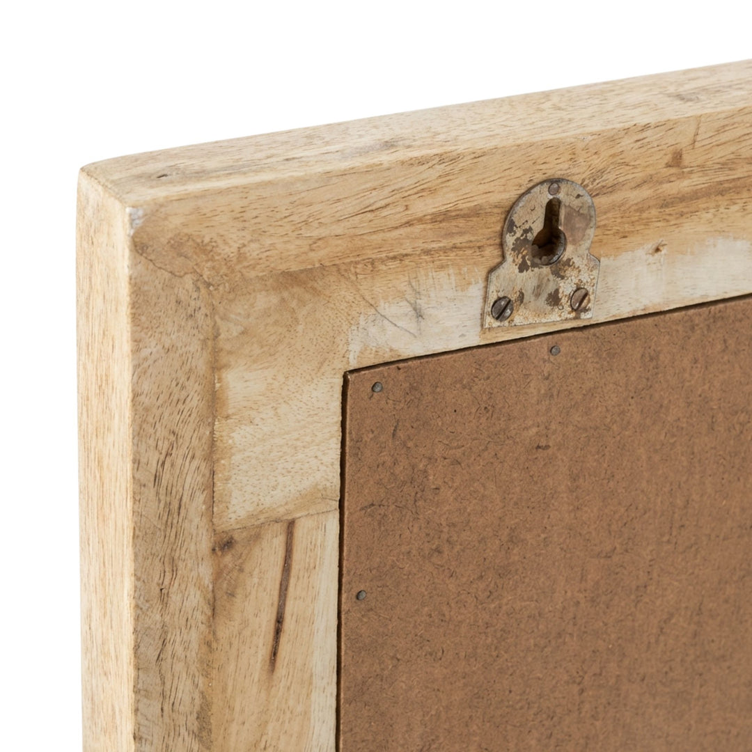 Side view showing the depth and solid construction of the sheesham wood frame.