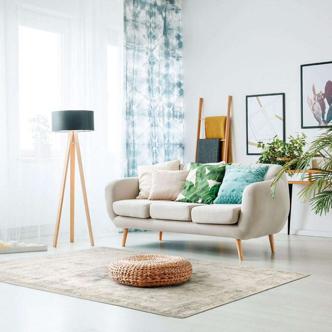 Living room interior featuring the Classico rug under a modern armchair.
