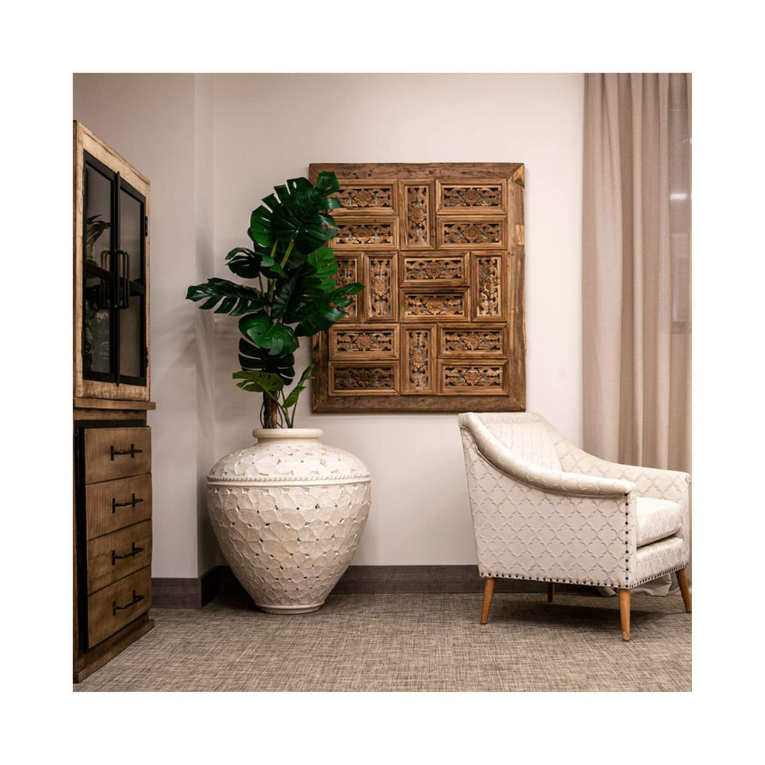 Corteza Wall Panel — artisanal wooden artwork for timeless interiors.