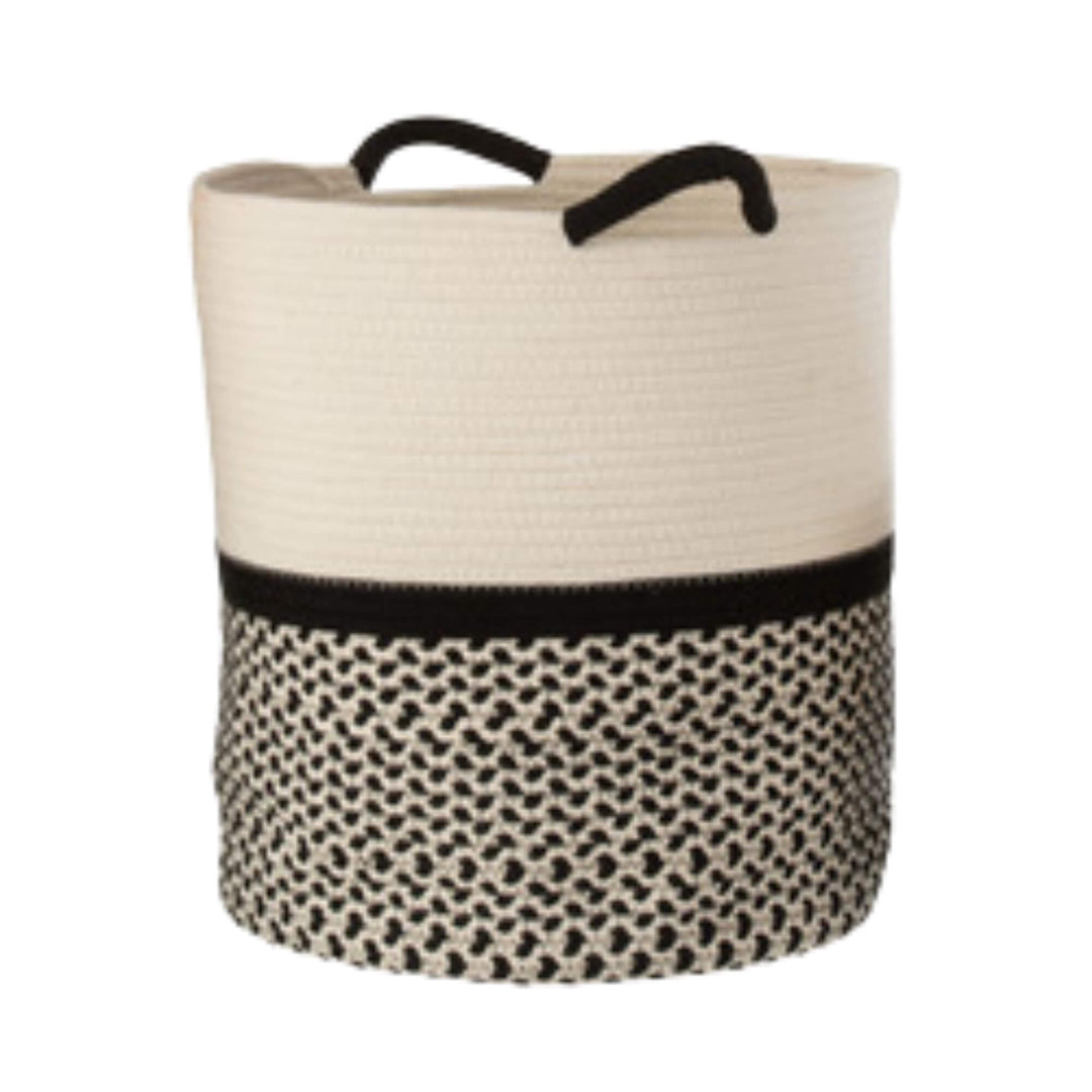 Medium Cotto basket showcasing woven texture and color contrast