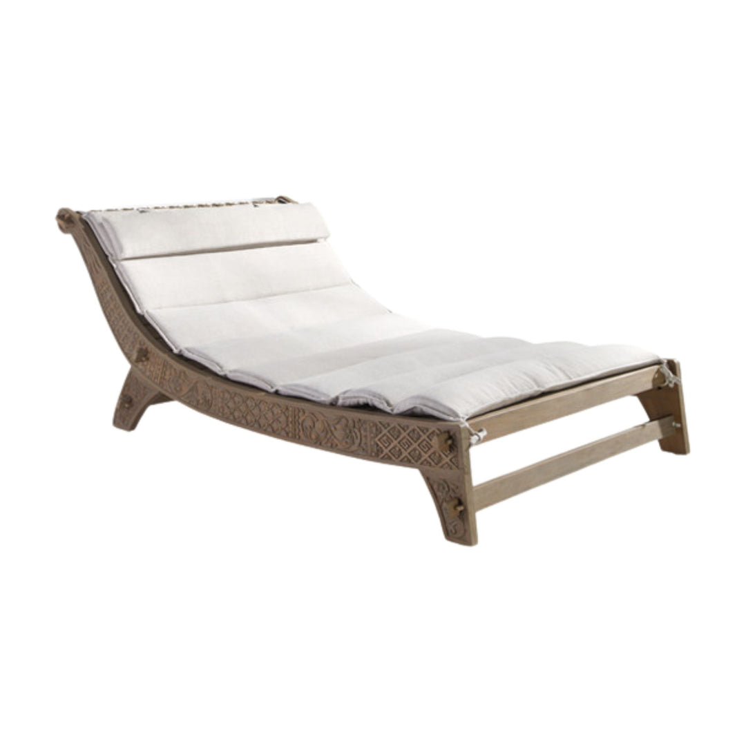 CYPRUS DAYBED with white cushion on a white background