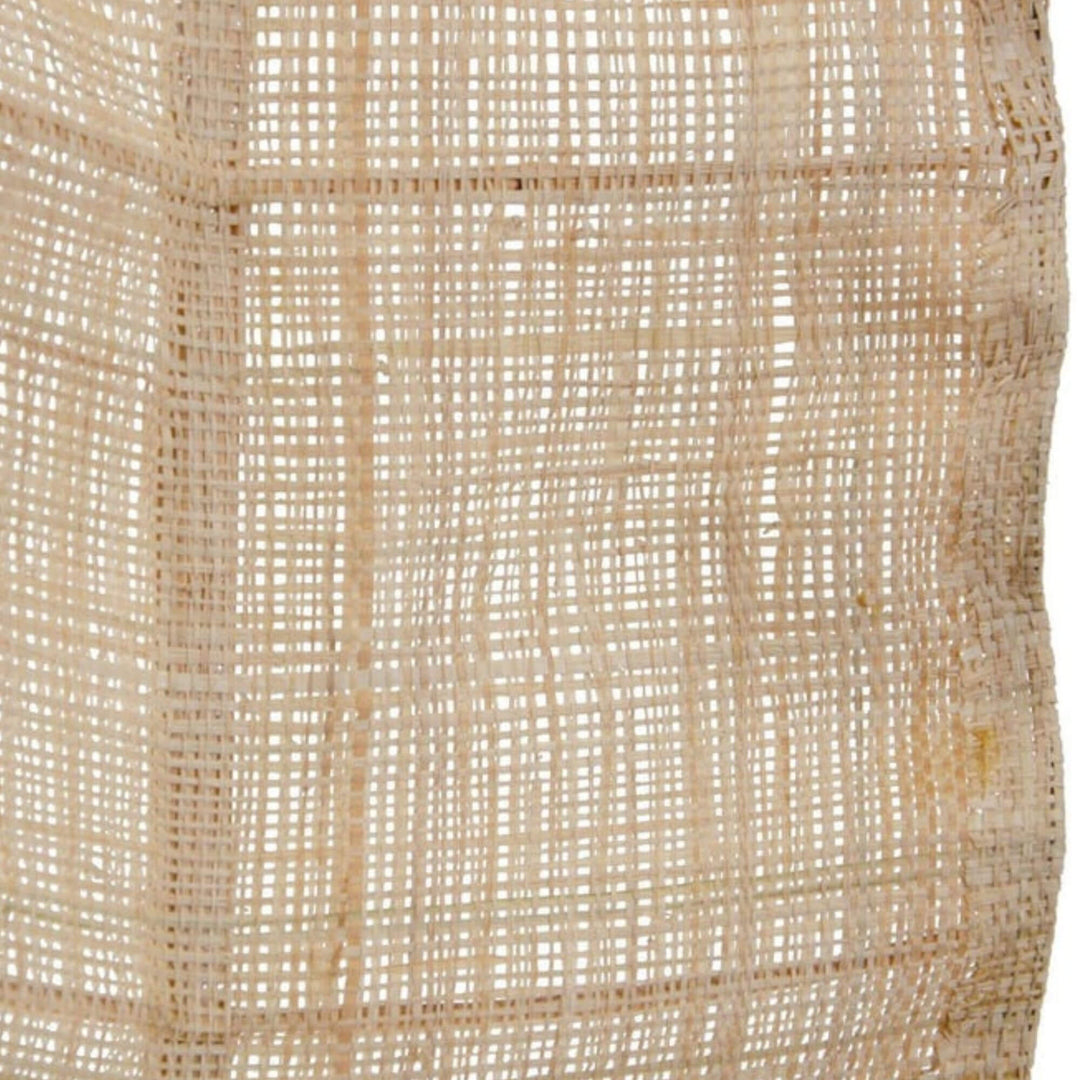 Texture close-up showing airy weave and organic fibers
