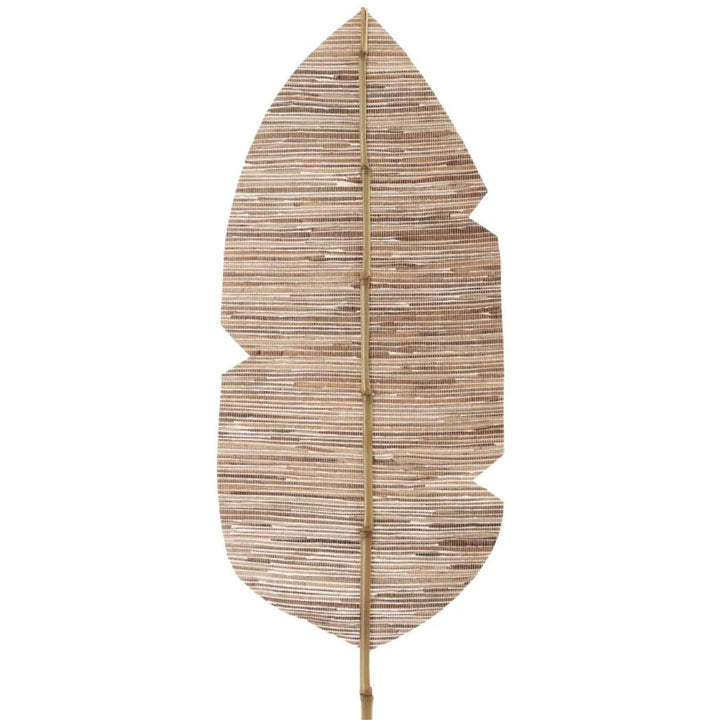 Decorative palm leaf styled vertically for interior décor