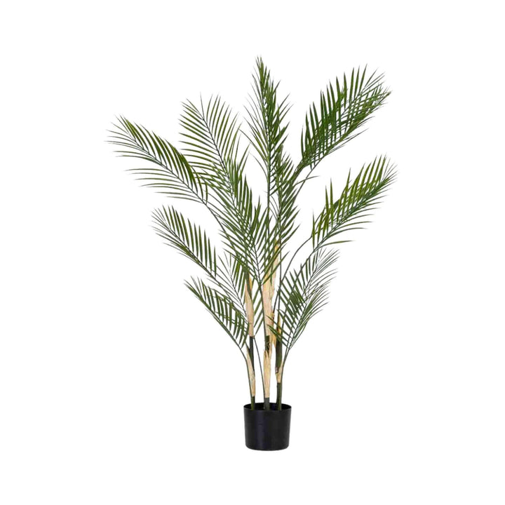 Full view of tall synthetic palm for interior decor