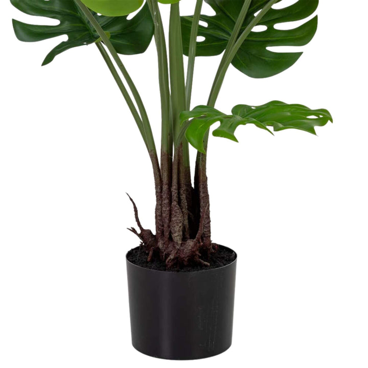 Close-up of the base and black pot, showing the stems and realistic root-style detailing.