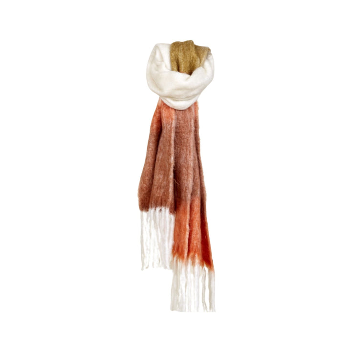 Full view of Dhara scarf styled vertically