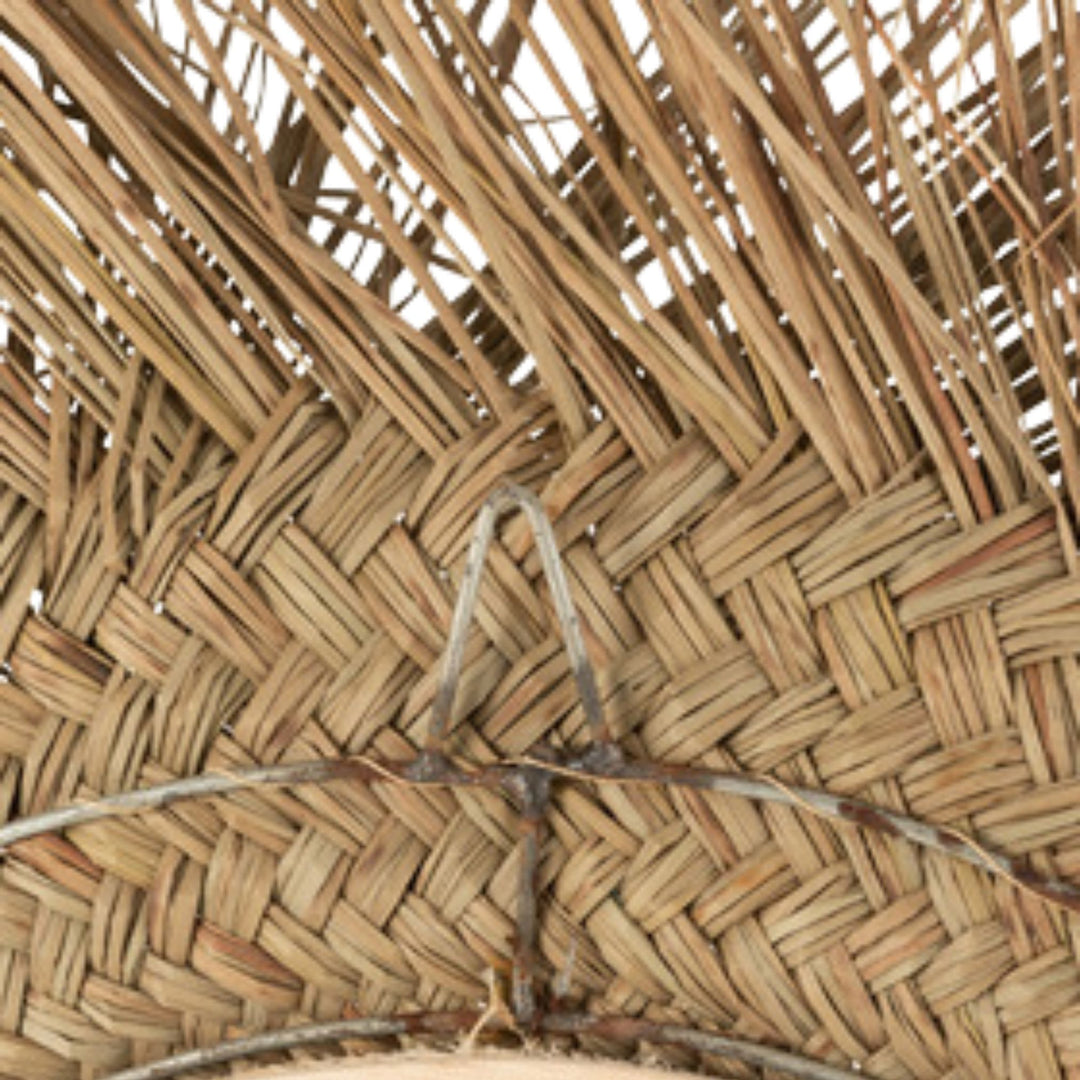 Woven edge texture of natural seagrass Dian Mirror.
