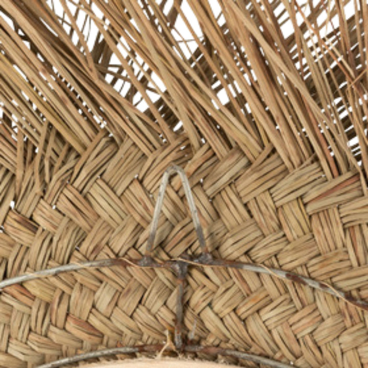 Woven edge texture of natural seagrass Dian Mirror.