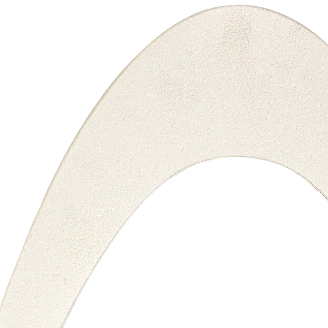 Close-up of textured beige metal finish