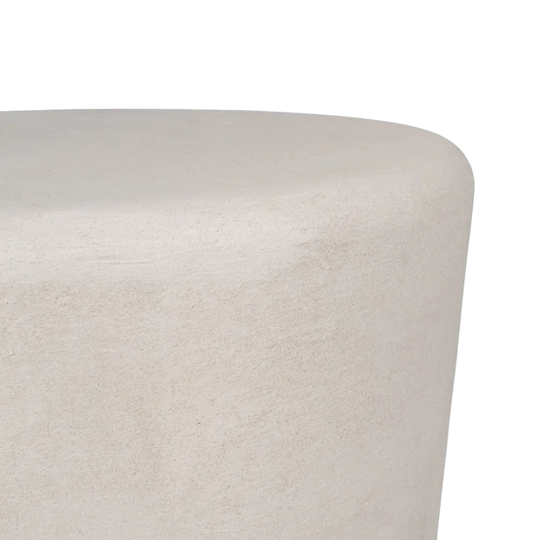 Detail view of Dune Organic Coffee Table edge emphasizing its organic form and handcrafted finish.