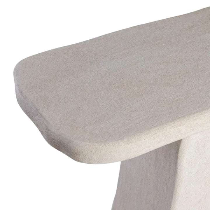 Top view highlighting smooth rectangular surface of the console.