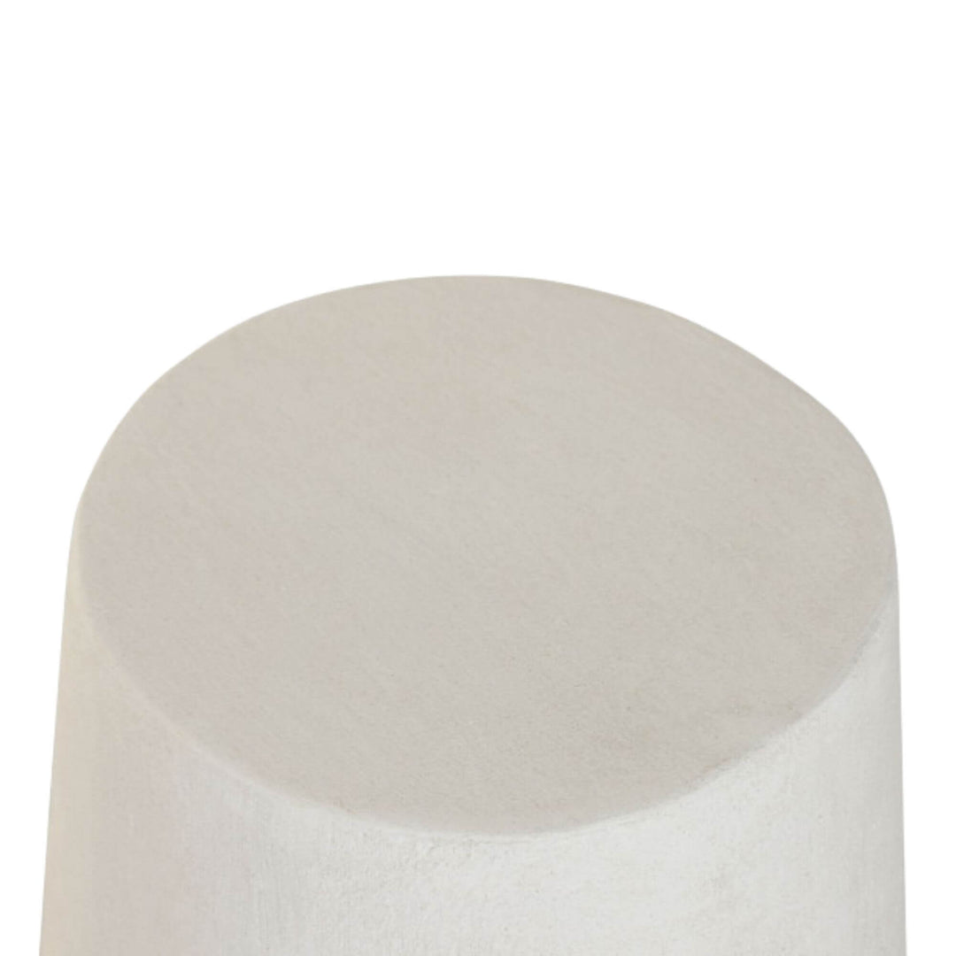 Close-up of the Dune Stool’s smooth polyresin top surface.