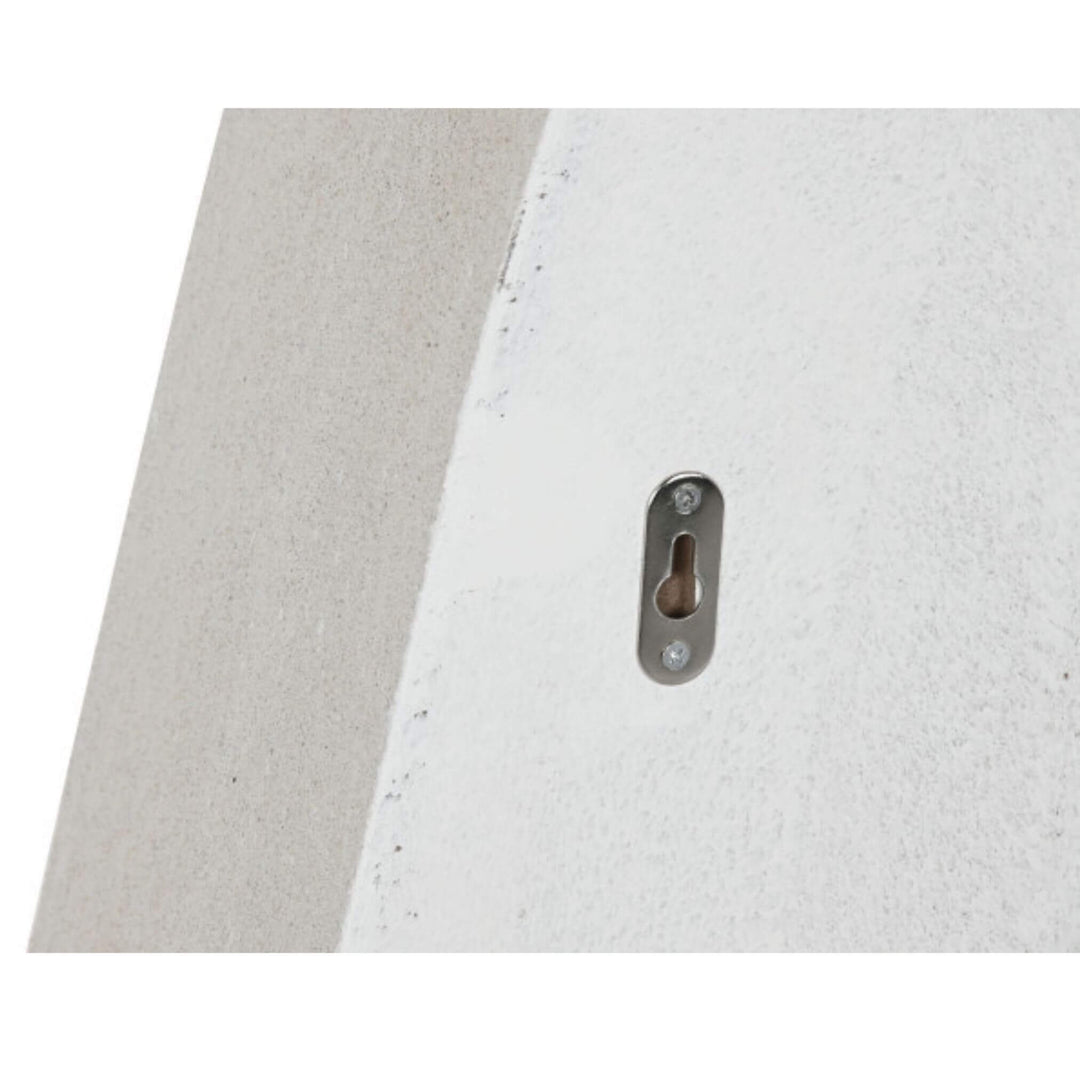 Detail of keyhole hanger on Dune Wall Shelf for wall mounting