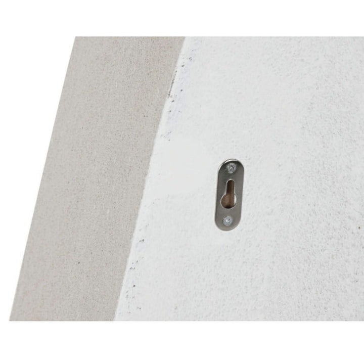 Detail of keyhole hanger on Dune Wall Shelf for wall mounting