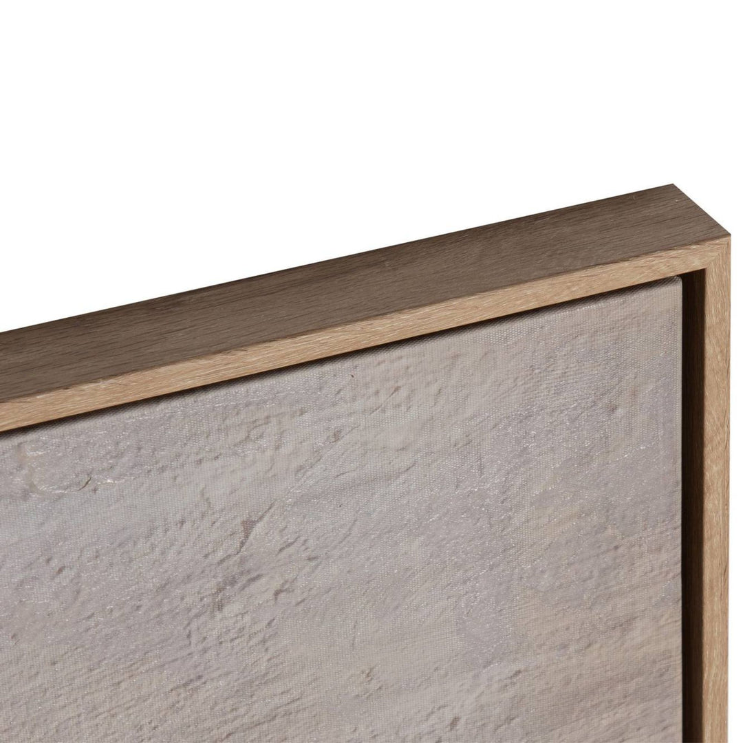 Side detail of the PS frame and canvas edge showing the refined finish and textured painted surface.
