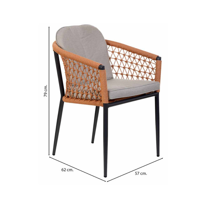 Measurements of elva dining chair