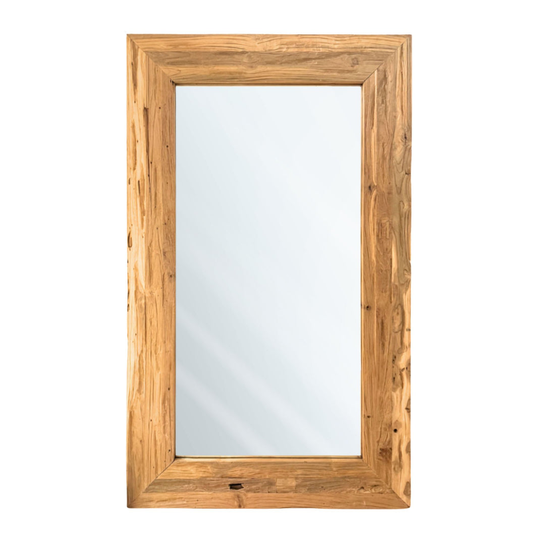 Erised Teak Wood Mirror with reclaimed teak frame.

