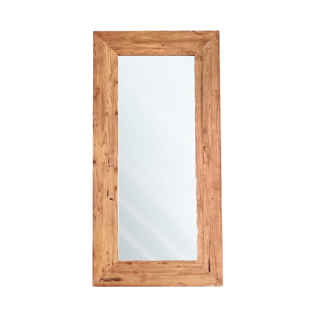 Erised Teak Wood Mirror with reclaimed teak frame.