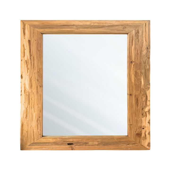 Erised Teak Wood Mirror with reclaimed teak frame.