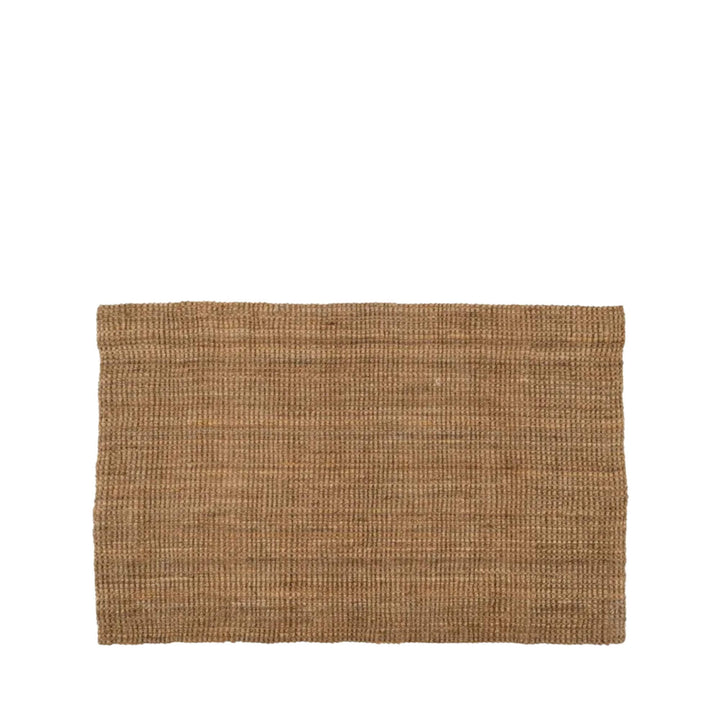 Smaller size of the Fati natural jute rug shown on a white background
