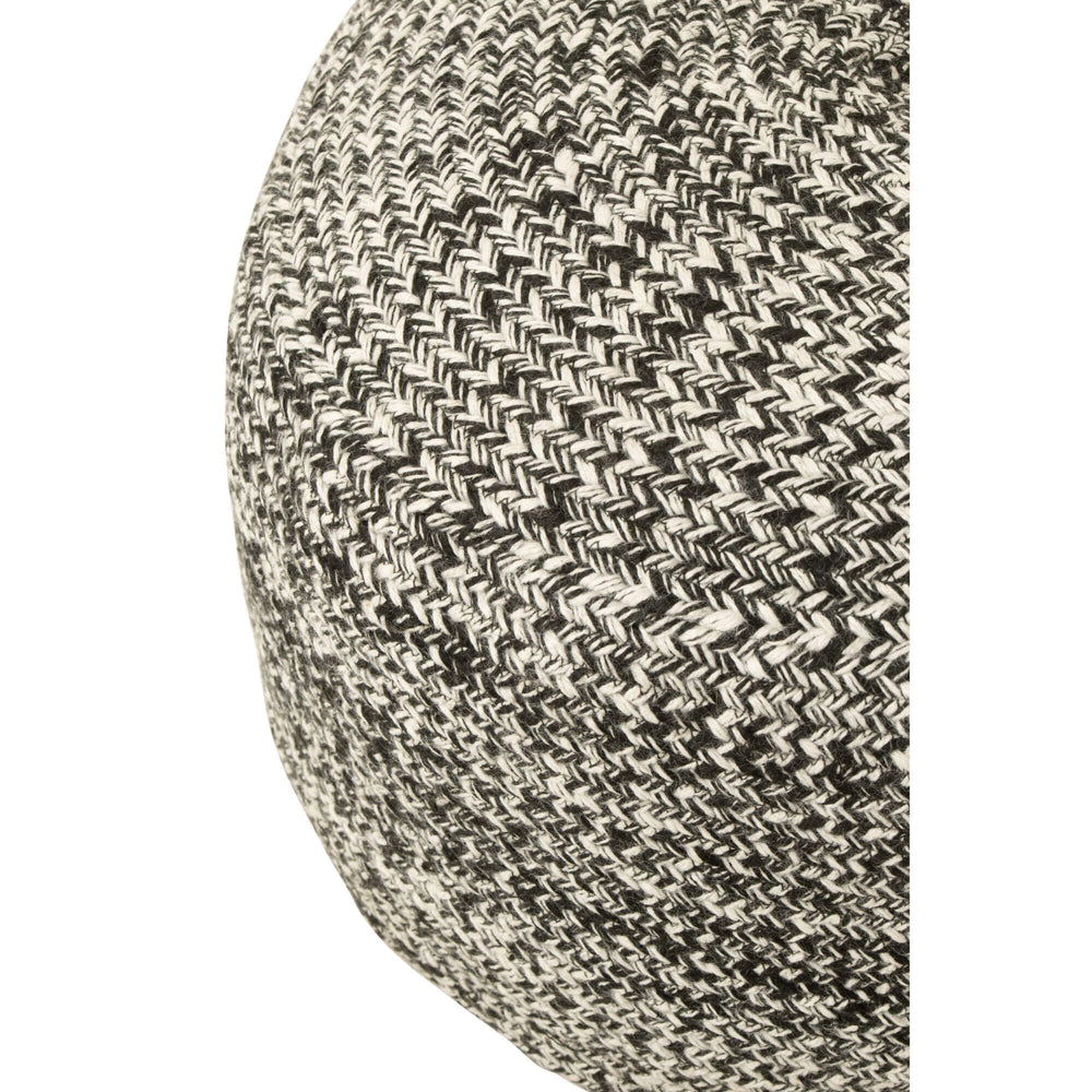 Close-up of the Fiona Outdoor Puff showing detailed outdoor-safe weave.