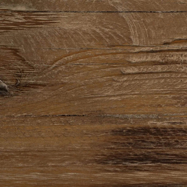 Close-up detail of fir wood grain texture on console tabletop