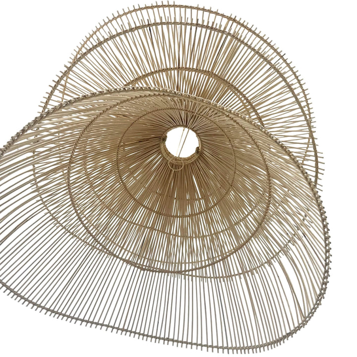 Angled top view highlighting woven ribs and floating layers